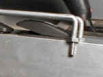Close up of the threaded switch guard.