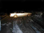 Dopey kids stuck in the middle of nowhere. That's snow and mud!