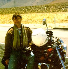 John with Kawasaki in Owens River Valley